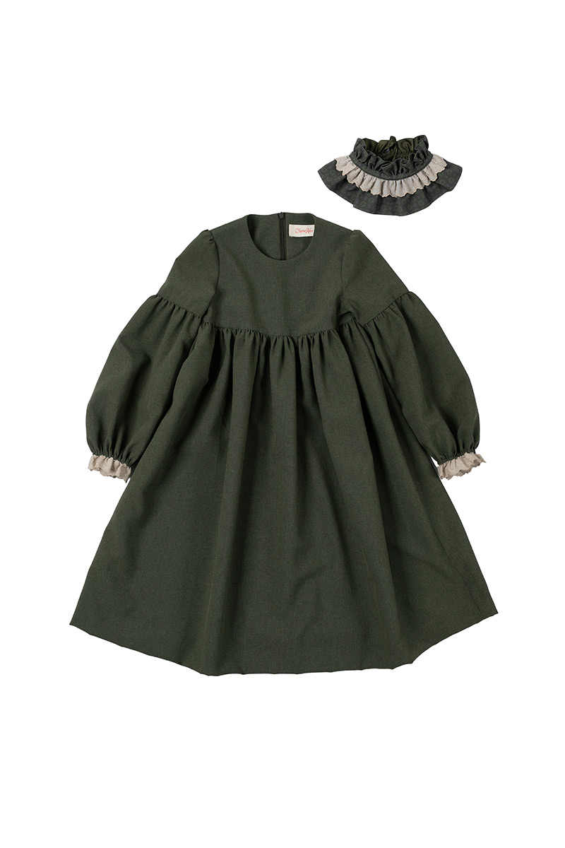 Puff Sleeve Dress Set