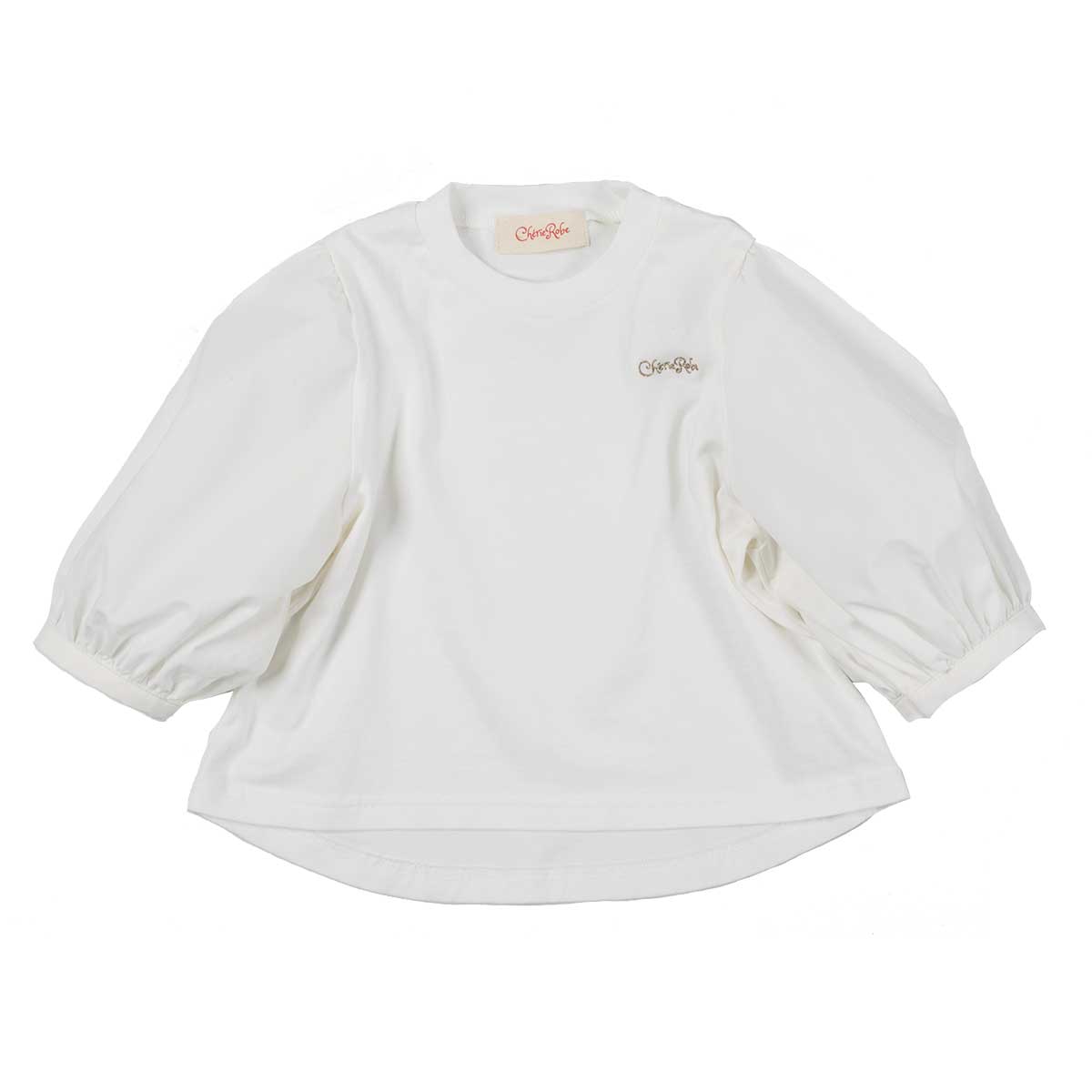 パフスリーブ 半袖T (Off White)